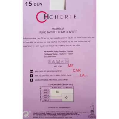 Minimedia transparente puño invisible antipresión CHERIE 3341
