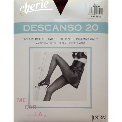 PANTY DESCANSO EFECTO MATE SIN DEMARCACIÓN 20 DEN CHERIE
