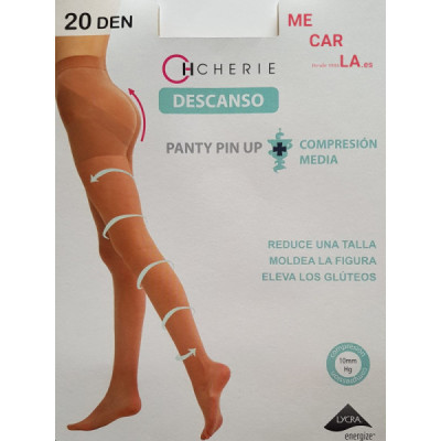 PANTY REDUCTOR DESCANSO COMPRESIÓN MEDIA 20 DEN CHERIE 5586