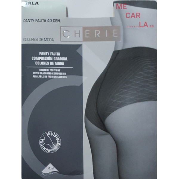 PANTY REDUCTOR REAFIRMANTE COMPRESIÓN GRADUAL 40 DEN. DE CHERIE