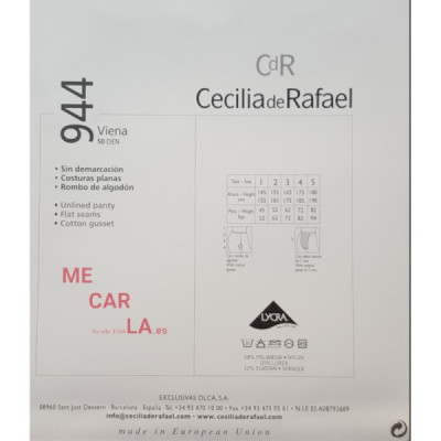 PANTY FANTASÍA LUREX DE CECILIA DE RAFAEL -VIENA-