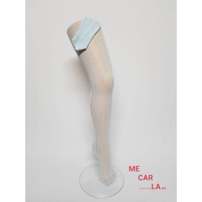 Panty Niña Fantasía Calado Celeste
