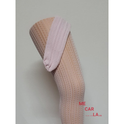 Panty Niña Fantasía Calado Rosa