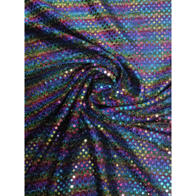 Tela de lamé estampado con lentejuelas 115 cm