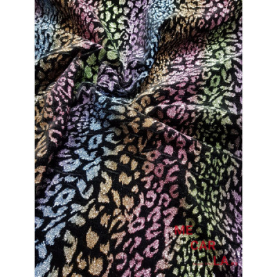 Tela de terciopelo multicolor 115 cm