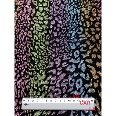 Tela de terciopelo multicolor 115 cm
