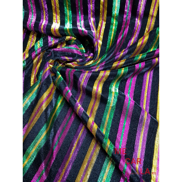 Tela de terciopelo multicolor 145 cm