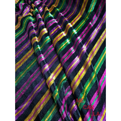 Tela de terciopelo multicolor 145 cm