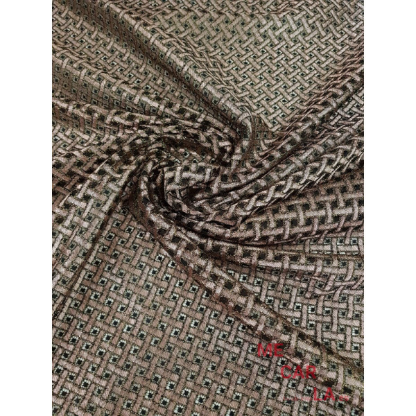 Tela encaje fantasía rosa 115 cm