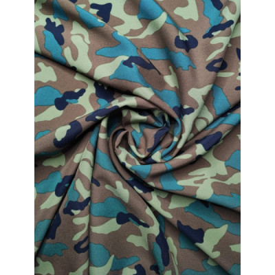 Tela strech camuflaje