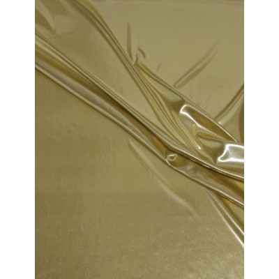 Tejido elástico lurex amarillo oro