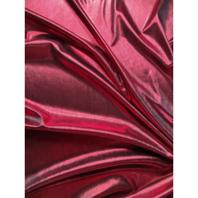 Tejido elástico lurex rojo