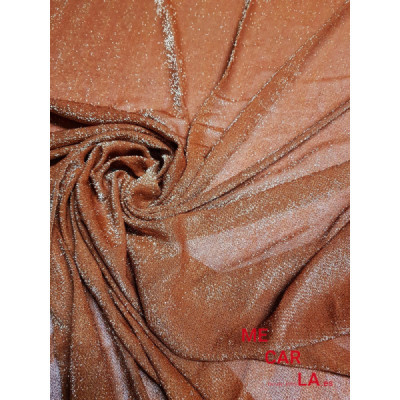 Tela de lamé 150 cm Teja