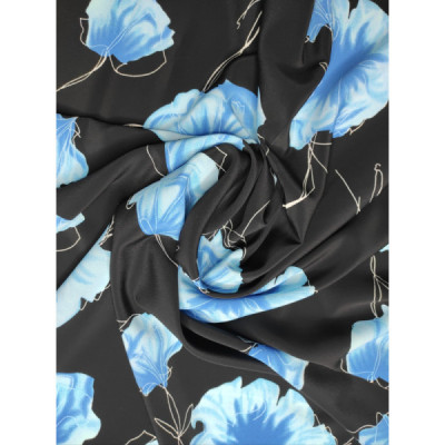 Tela de crespón estampado flores