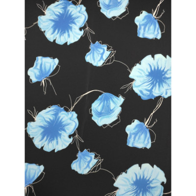 Tela de crespón estampado flores