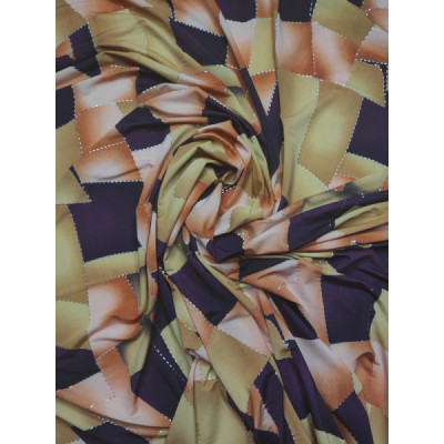 Tela de punto elástico estampado