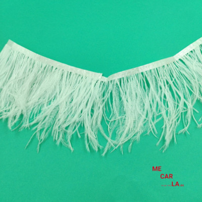 Fleco Pluma Natural Avestruz