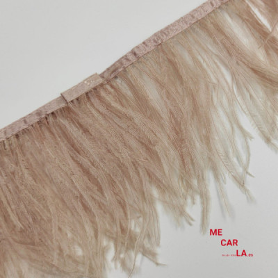 Fleco Pluma Natural Avestruz