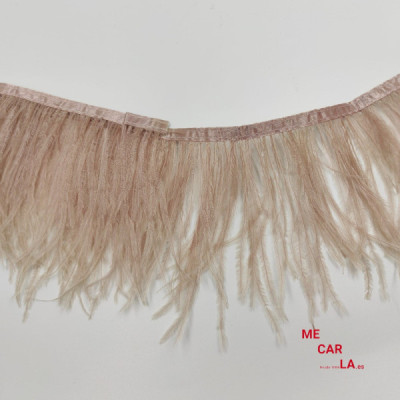 Fleco Pluma Natural Avestruz