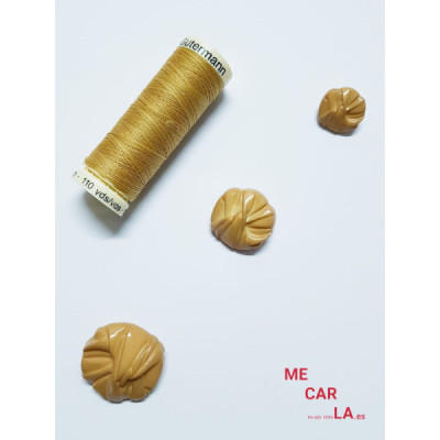 Botón camel fantasía drapeado