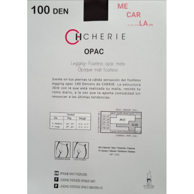 LEGGINS OPAC MATE 100 DEN. CHERIE